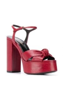 Saint Laurent Bianca knot-detail 125mm Sandals - Farfetch at Farfetch